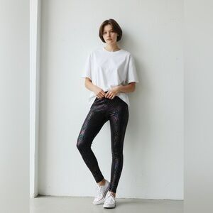 Multicolor Zebra Pattern Kids Leggings